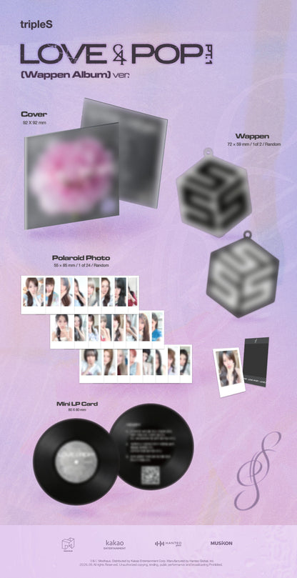 [PRE-ORDER] tripleS - LOVE&POP pt.1 Wappen Album