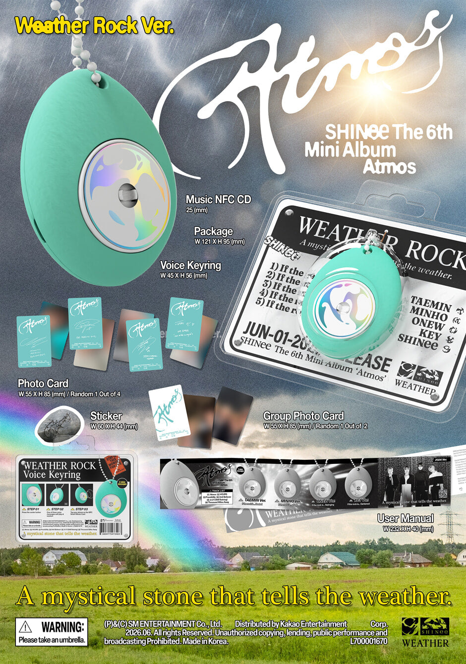 SHINee - Atmos (6th Mini Album) Weather Rock Ver.