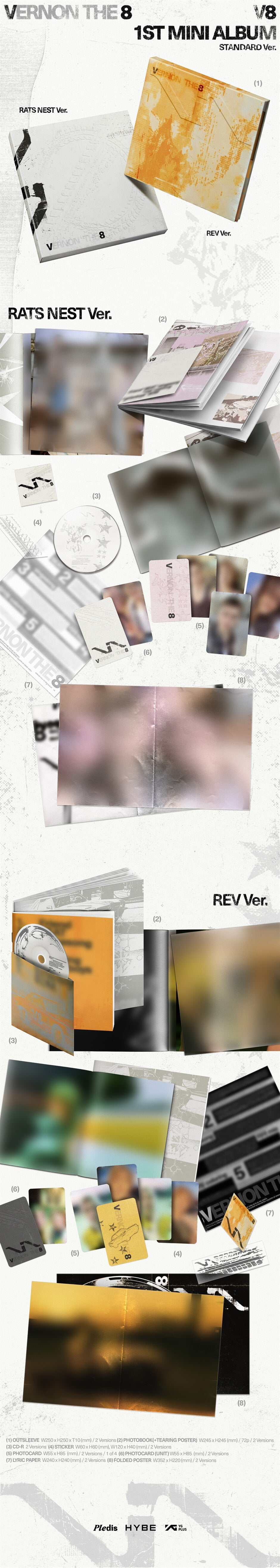 [PRE-ORDER] V8 (SEVENTEEN) - V8 (1st Mini Album)