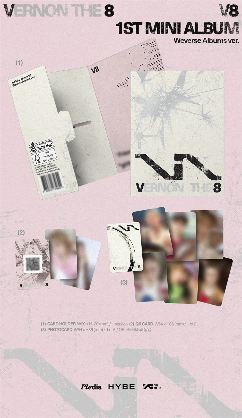 [PRE-ORDER] V8 (SEVENTEEN) - V8 (1st Mini Album) Weverse Albums Ver.
