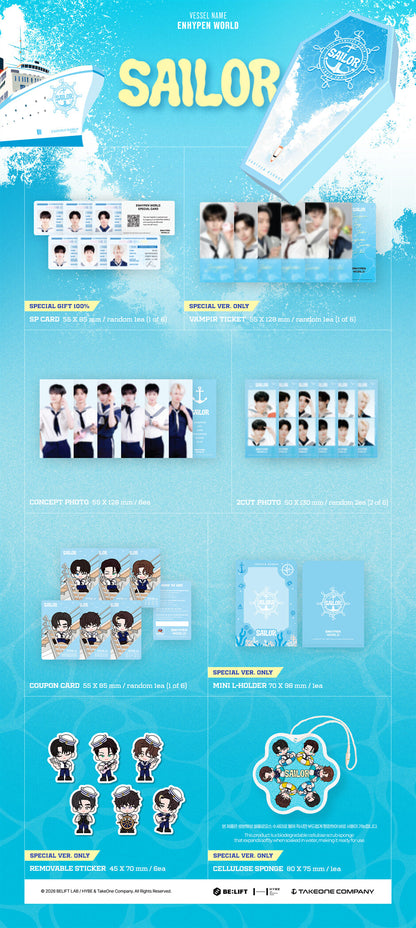 [PRE-ORDER] ENHYPEN - World Coupon Card Collection Sailor Ver. (Special Ver.)