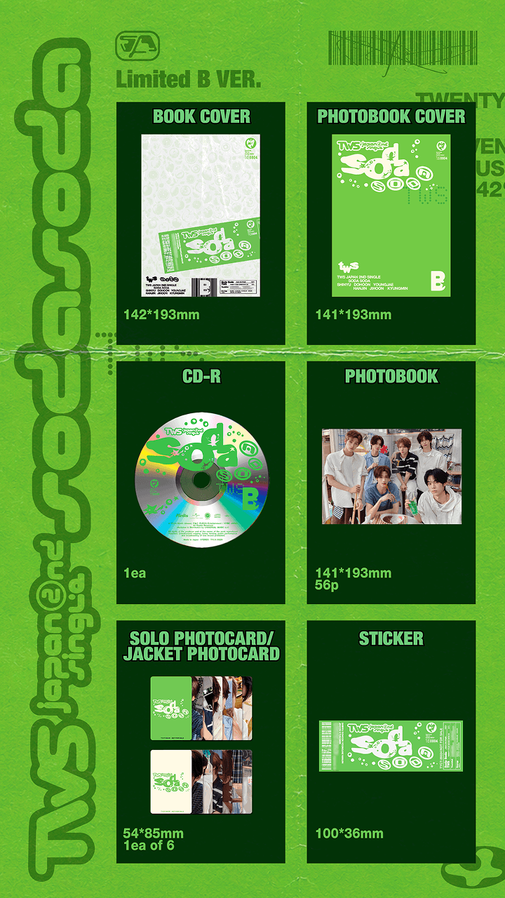 [PRE-ORDER] TWS - SODA SODA (Japan 2nd Single Album) Limited B Ver.