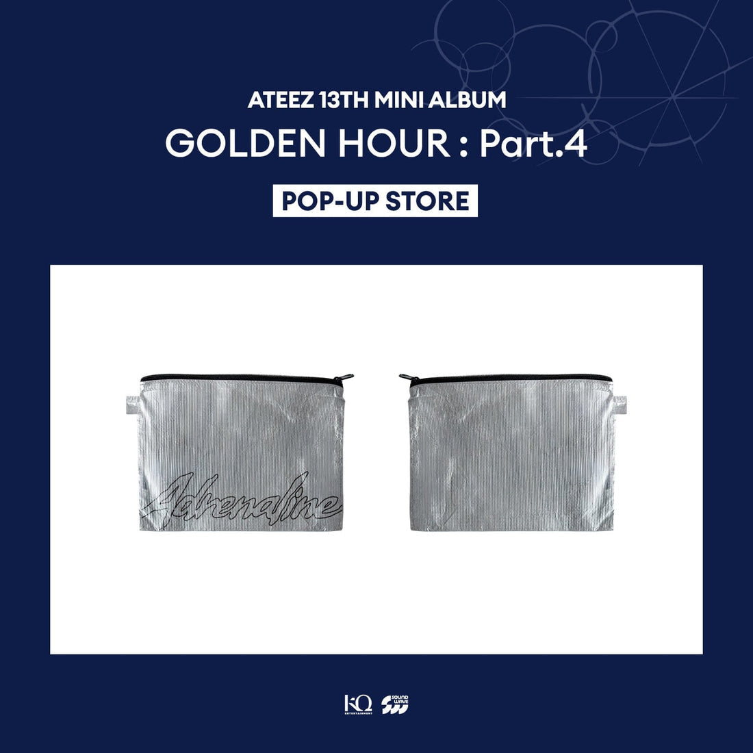 ATEEZ GOLDEN HOUR Part.4 Pop-Up Store Mini Pouch