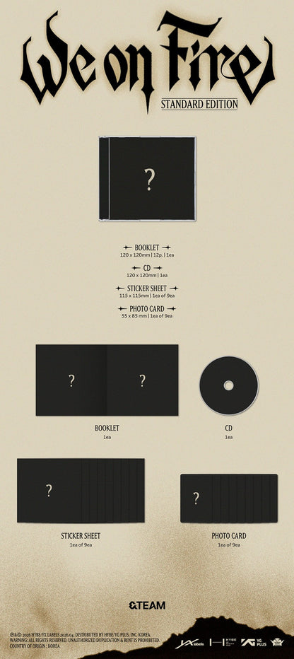 &TEAM - We on Fire (3rd EP Album) Standard Edition