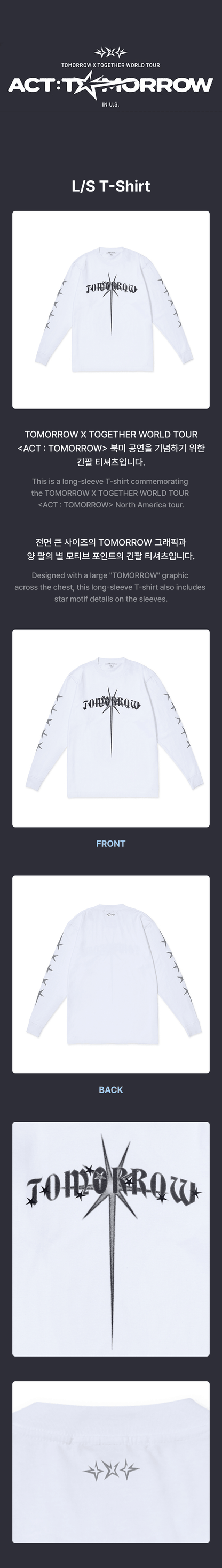 TOMORROW X TOGETHER - ACT : TOMORROW L/S T-Shirt
