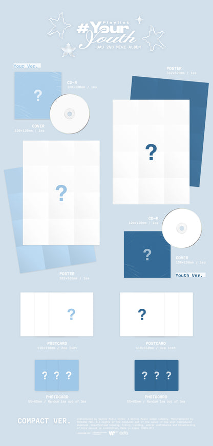 [PRE-ORDER] UAU - Playlist #Your Youth (2nd Mini Album) Compact Ver.