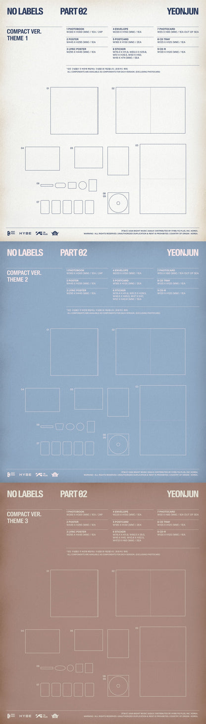 [PRE-ORDER] YEONJUN - NO LABELS: PART 02 (2nd Mini Album) Compact Ver.