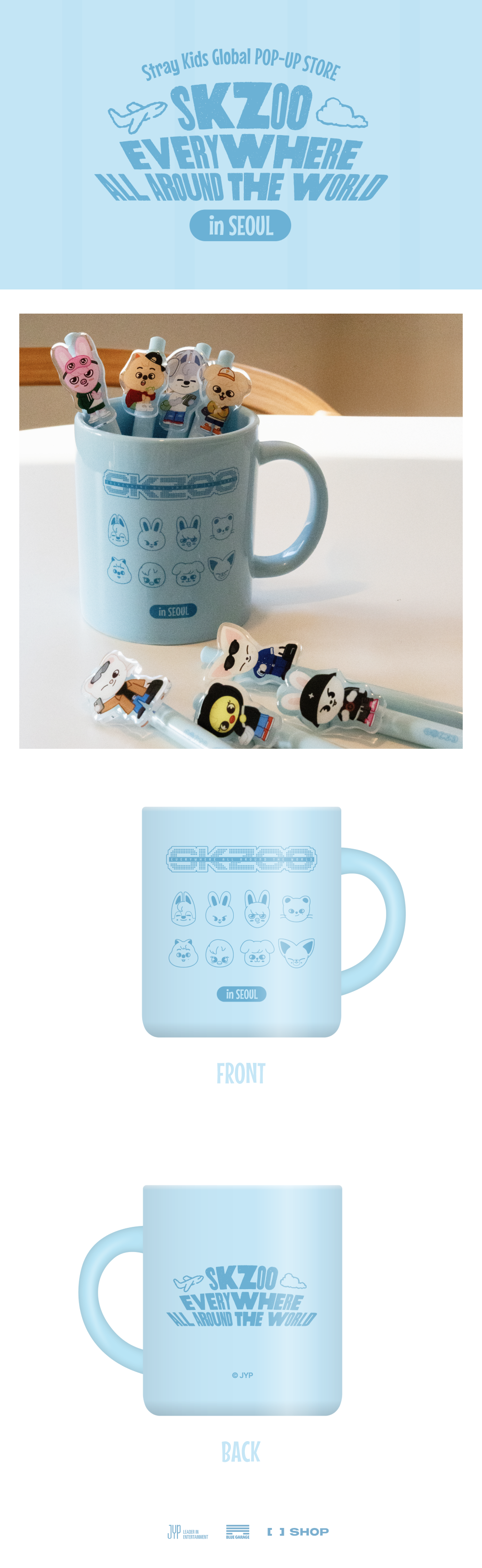 (Pre-Order) Stray Kids SKZOO City Mug Seoul Ver. (SKZOO EVERYWHERE ALL AROUND THE WORLD in SEOUL)