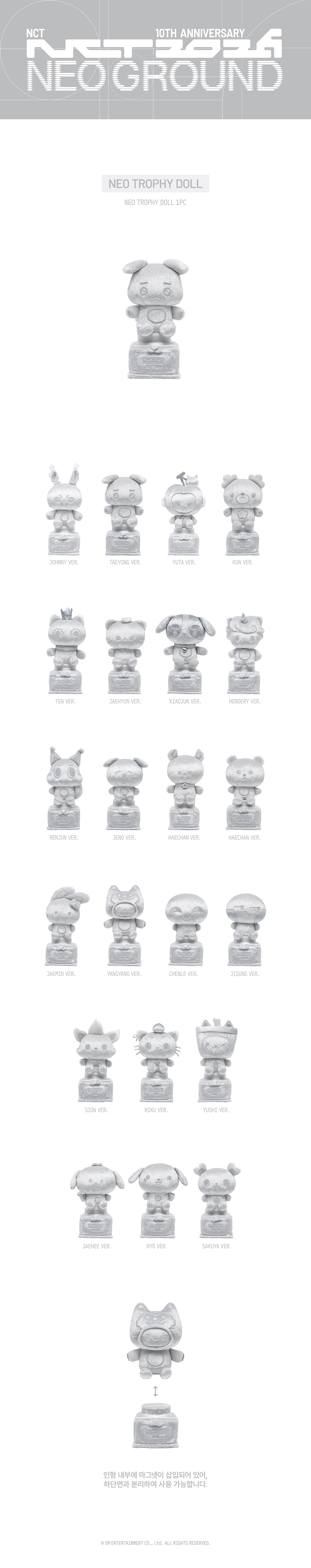 [PRE-ORDER] NCT - Neo Trophy Doll (NCT 10TH ANNIVERSARY NCT 2026 POP UP : NEO GROUND MD)