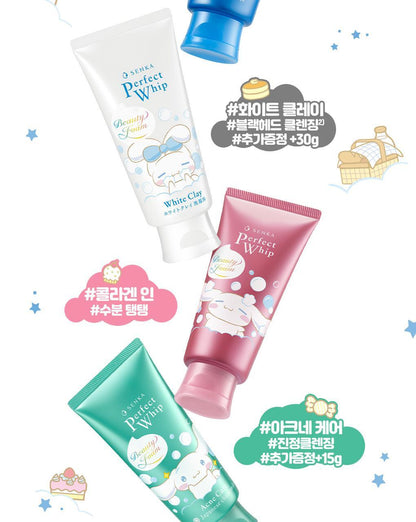 SENKA X Cinnamoroll - Perfect Whip Acne Care 100g + Facial Wash 15g