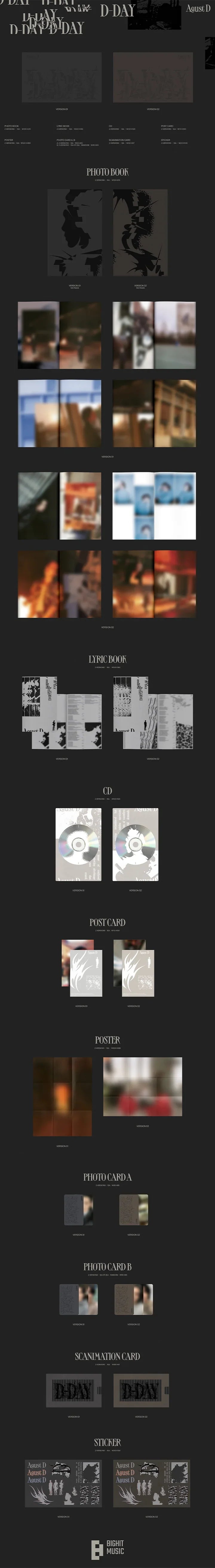 [DEALS] Agust D (BTS) - D-DAY (1st Solo Album) Random Ver.