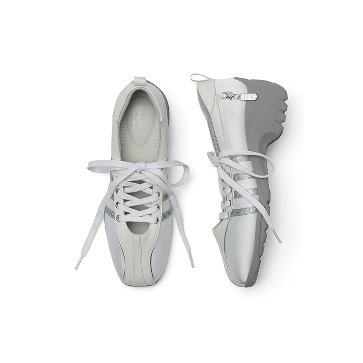 ILLIT X Rockfish Weatherwear - Bliss Heel Lace-Up Sneakers
