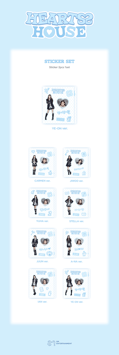 Hearts2Hearts - FANMEETING 'HEARTS 2 HOUSE' Sticker Set