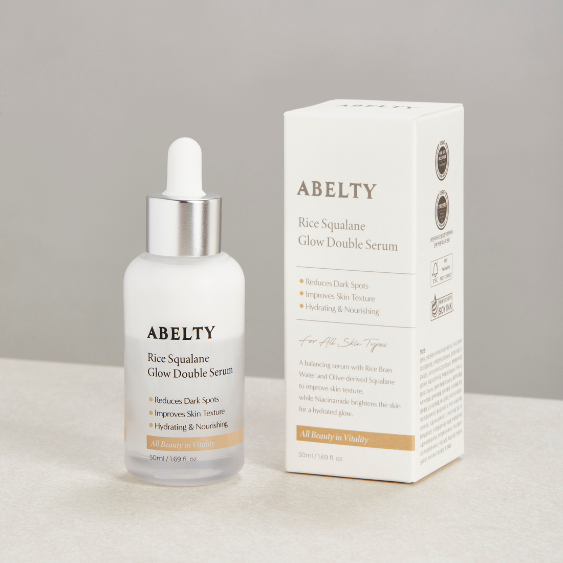 ABELTY Rice Squalane Glow Double Serum [DKinNY Exclusive]