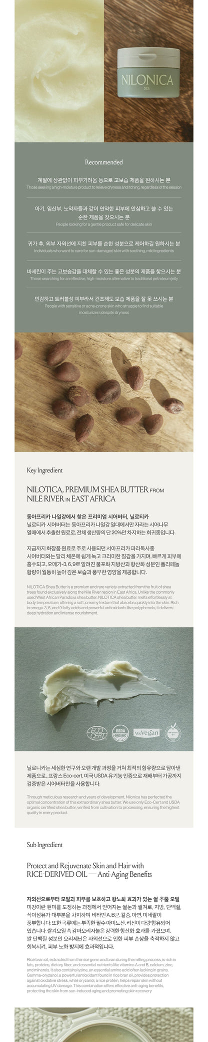 NILONICA - SHEA 50 Intensive Moisturizing Care Balm