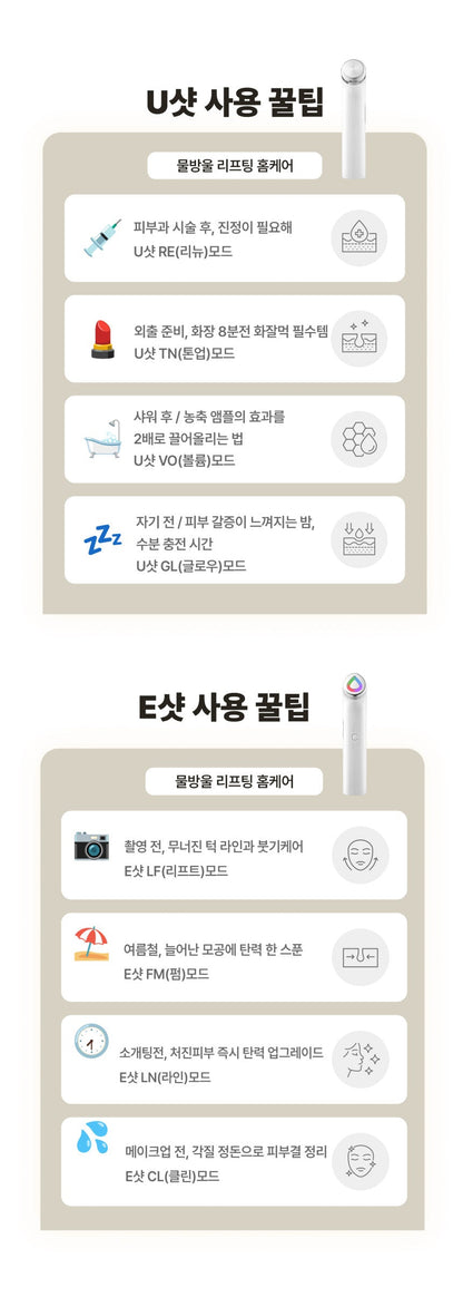 DualTetra - Waterdrop Ultrasonic Beauty Device (Ampoule Kit + Exclusive Gel + Pouch)