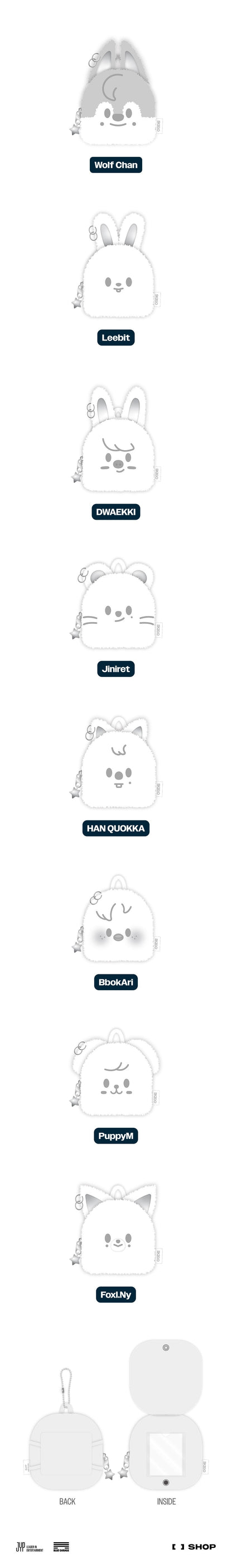 Stray Kids - [dominATE : celebrATE] SKZOO Original Backpack Silver Ver. [Wolf Chan]