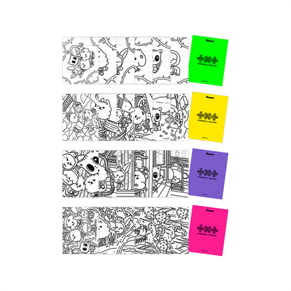 TXT PPULBATU Coloring Postcard Set
