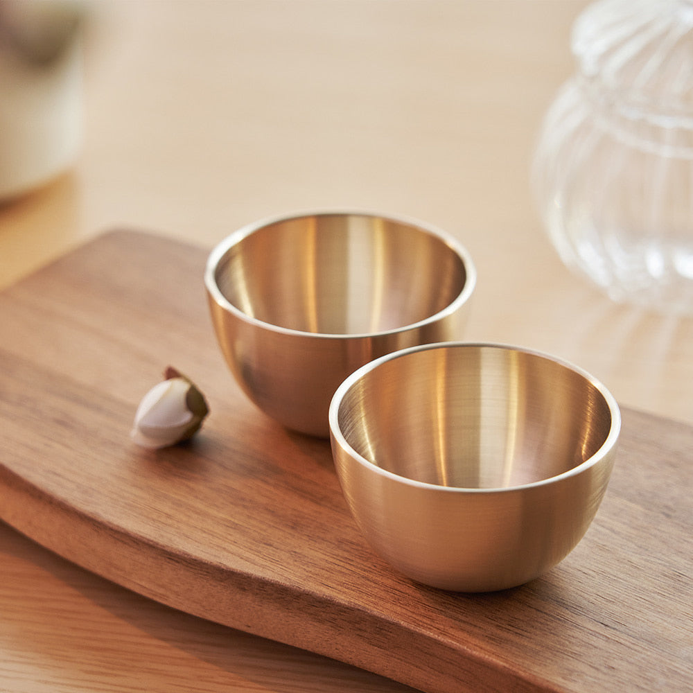 NOBBAN - Bangjja Yugi Bronze Soju Glass Set for 2 People