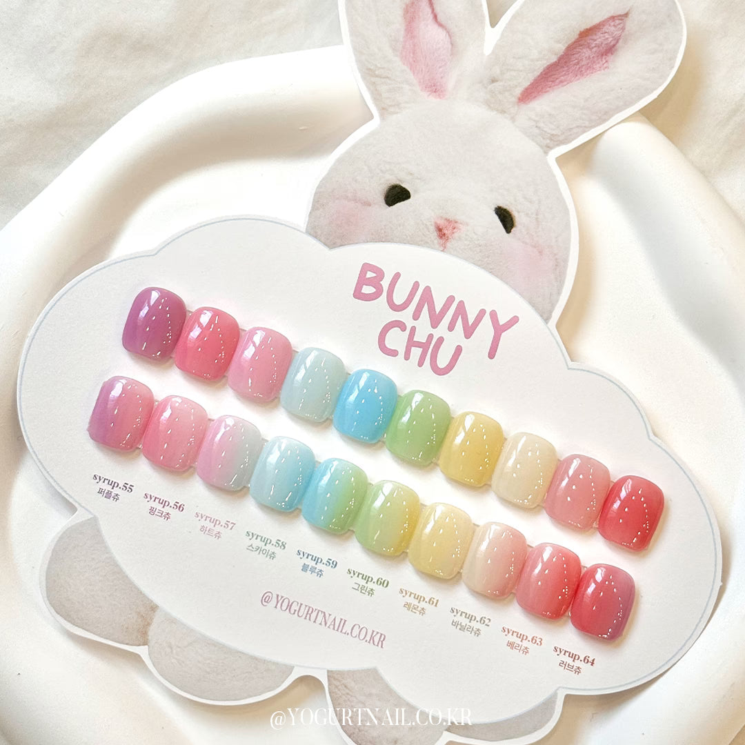 YOGURT NAIL - Syrup Gel Bunny Chu (10-Color Set) (8ml x 10 Colors)
