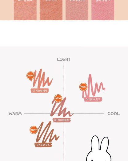 rom&nd X Miffy - Blurffy Lip Crayon
