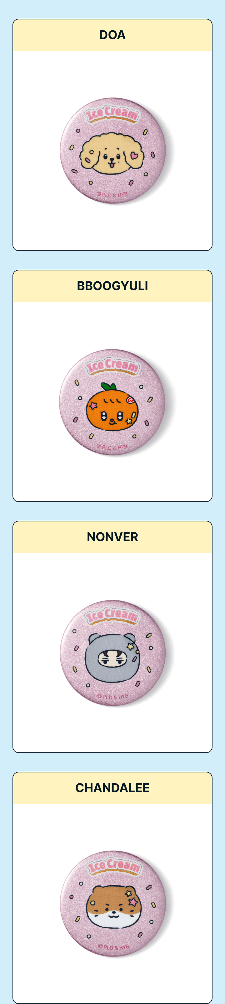 SEVENTEEN - MINITEEN Lucky Draw Random Can Badge (Ice Cream)