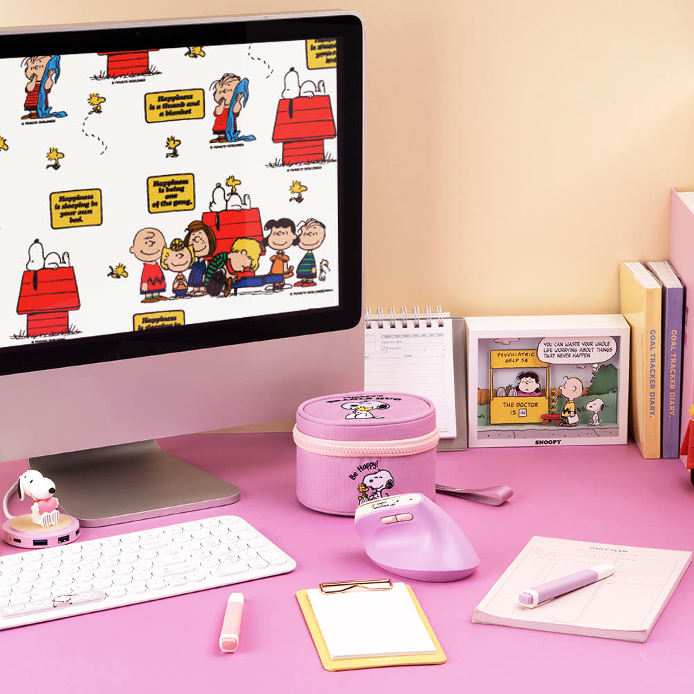 ROYCHE - Peanuts Snoopy Wireless Noise-Free Vertical Mouse