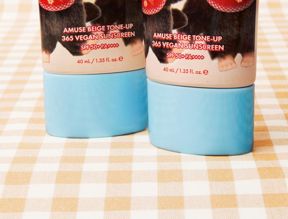 AMUSE x Monchhichi - Beige Tone-Up 365 Vegan Sunscreen 40ml