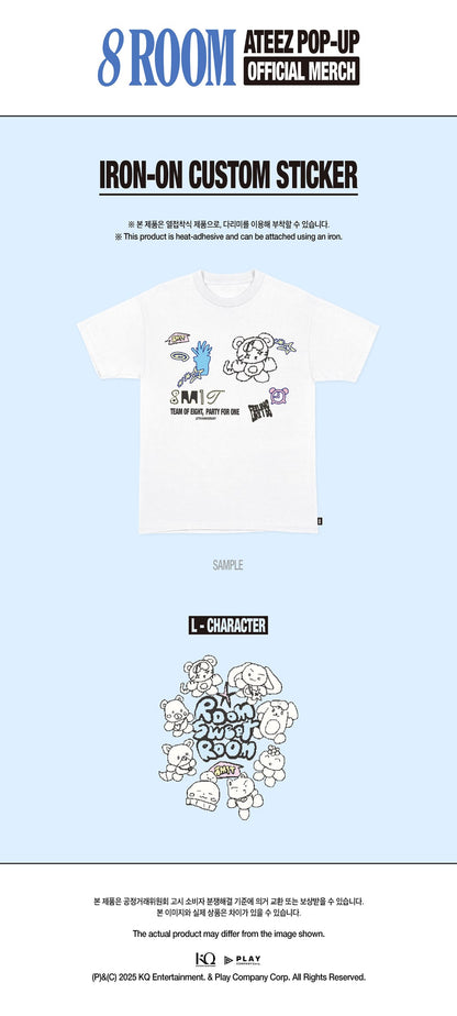 ATEEZ - [POP-UP '8ROOM'] Iron-On Custom Sticker (L-Character)