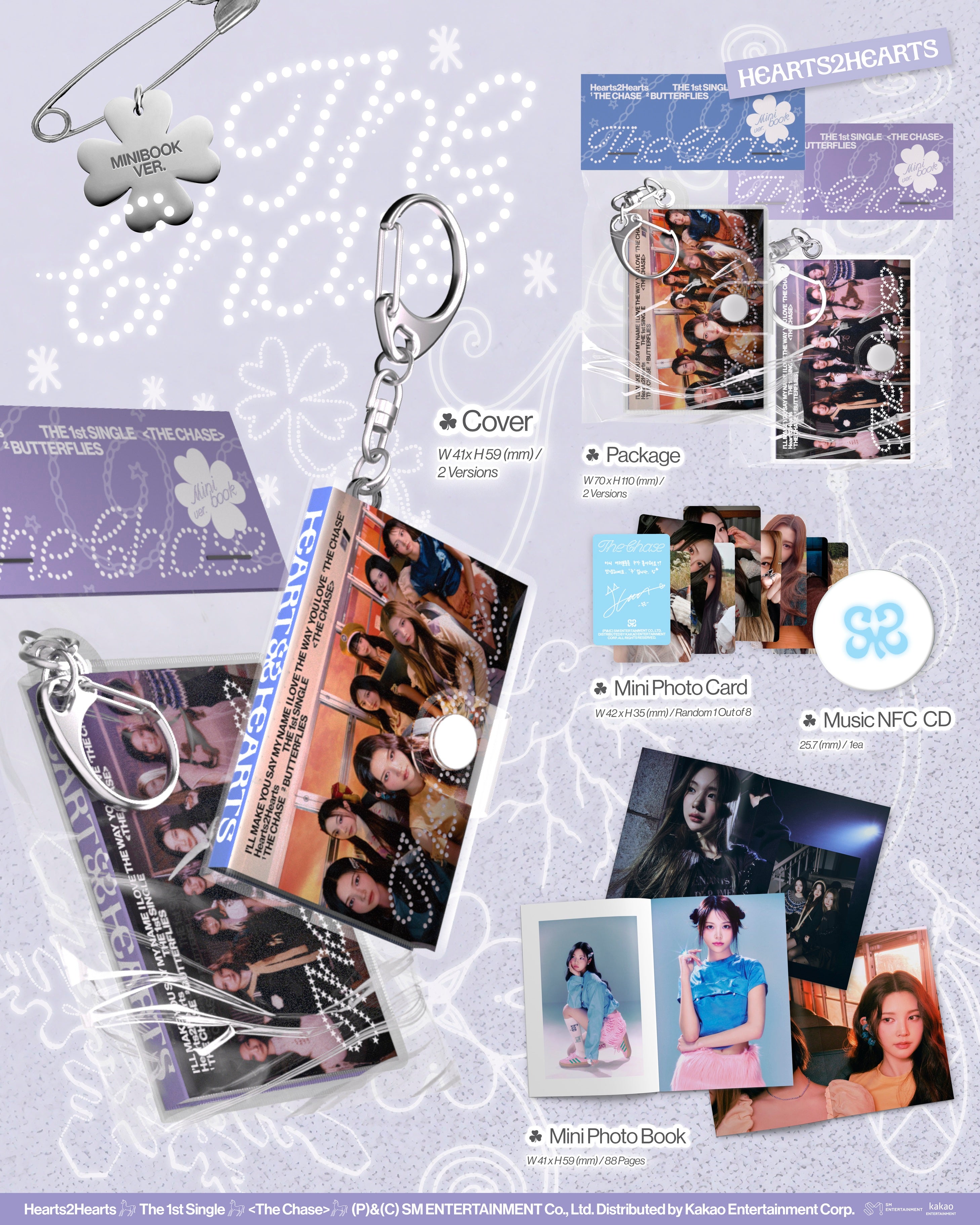 [DEALS] Hearts2Hearts - The Chase (1st Single Album) Mini Book Ver. (Random Ver.)