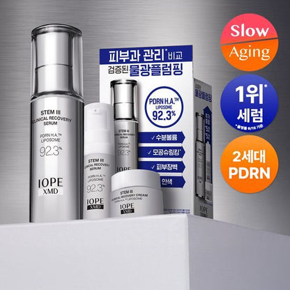 IOPE XMD Stem3 Clinical Recovery Serum 30ml [PDRN] (+Serum 5ml +Cream 5ml)