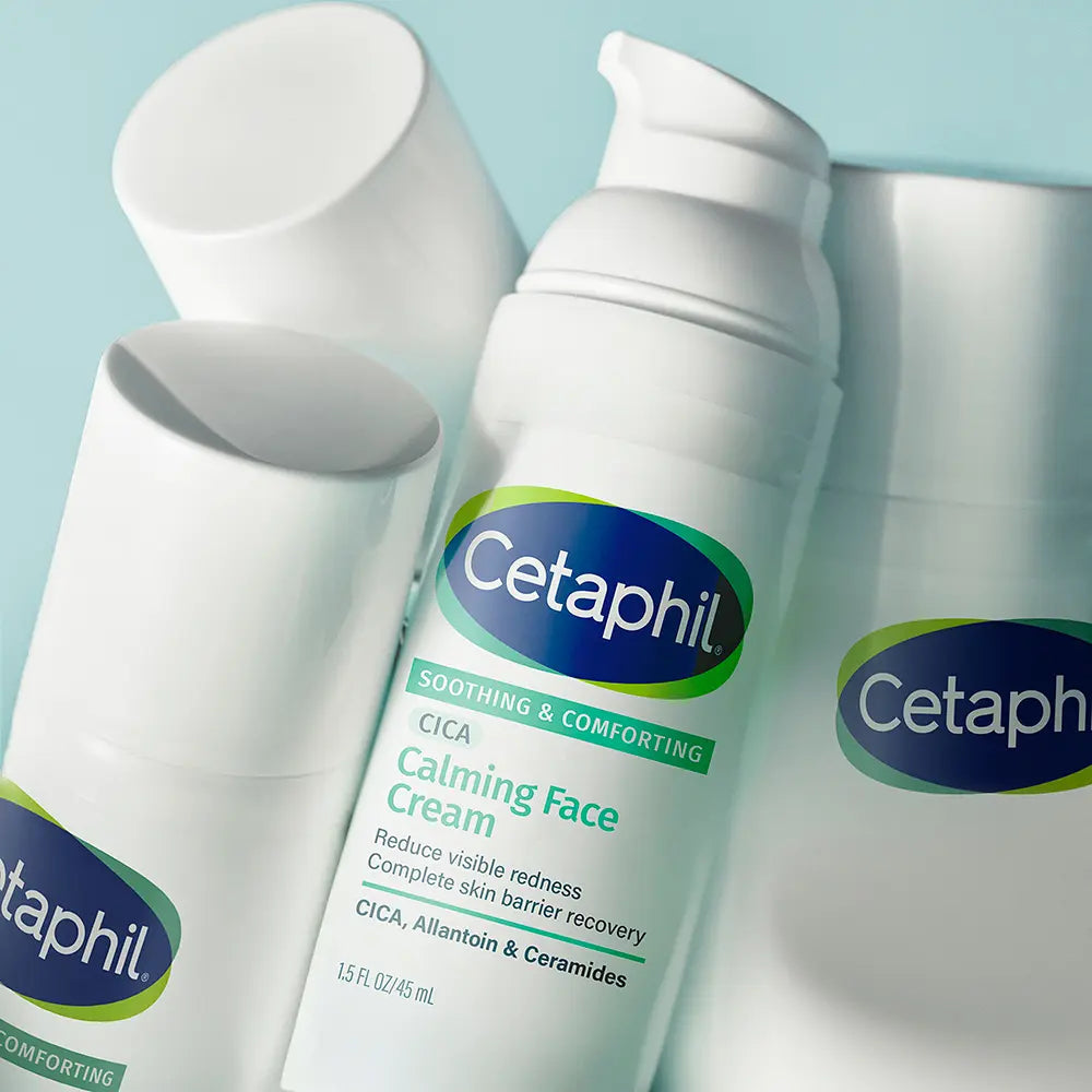 Cetaphil - Soothing & Comforting CICA Calming Face Cream 45ml + CICA Cream 10ml & Keyring (CHUEI LI YU Pick)