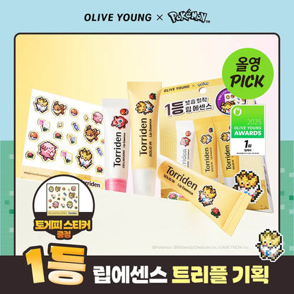 Torriden - Solid In Lip Essence 11ml x 3ea + Togepi Sticker (Pokémon Collaboration)
