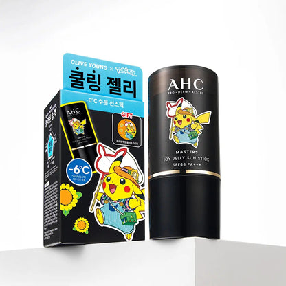 AHC - Masters Icy Jelly Sun Stick 14g (+ Pikachu Screen Cleaner) (Pokémon Collaboration)