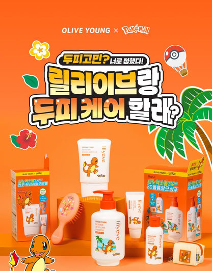 lilyeve - Grow Turn Exosome Brush Ampoule 100ml + 30ml + Charmander Brush (Pokémon Collaboration)
