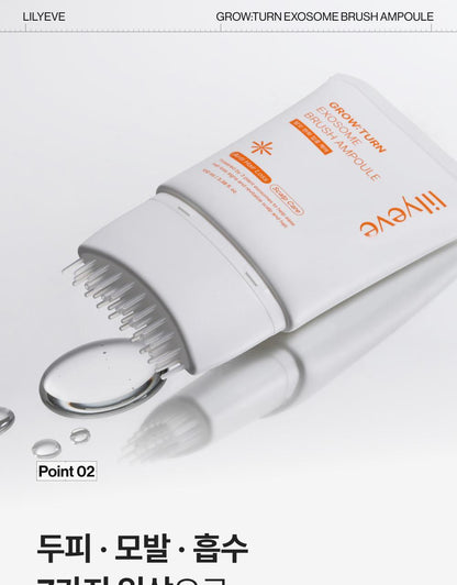 lilyeve - Grow Turn Exosome Brush Ampoule 100ml + 30ml + Charmander Brush (Pokémon Collaboration)