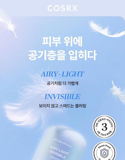 COSRX - Airy-Light Invisible Sun Stick 19g