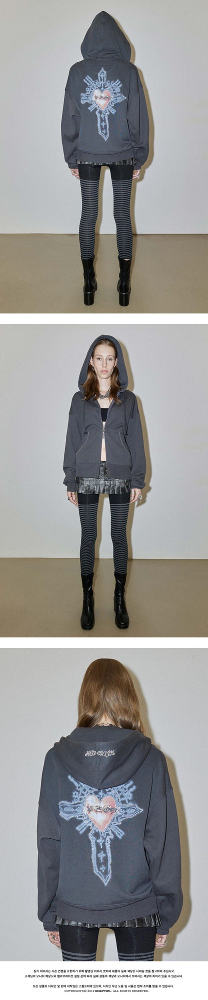 SCULPTOR - Beaded Saint Hoodie Zip-Up (aespa NINGNING Wear)