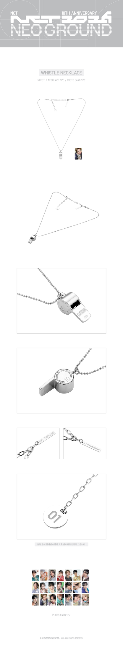 [PRE-ORDER] NCT - Whistle Necklace (NCT 10TH ANNIVERSARY NCT 2026 POP UP : NEO GROUND MD)