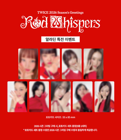 TWICE - 2026 Season's Greetings [RED WHISPERS] (POB Selectable)