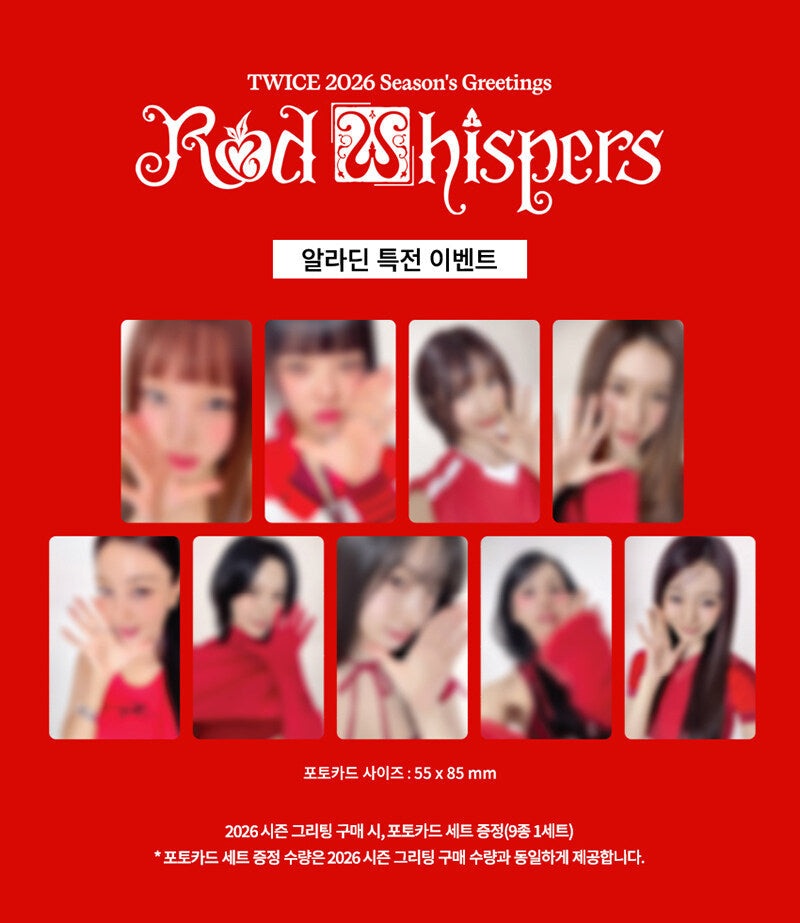TWICE - 2026 Season's Greetings [RED WHISPERS] (POB Selectable)