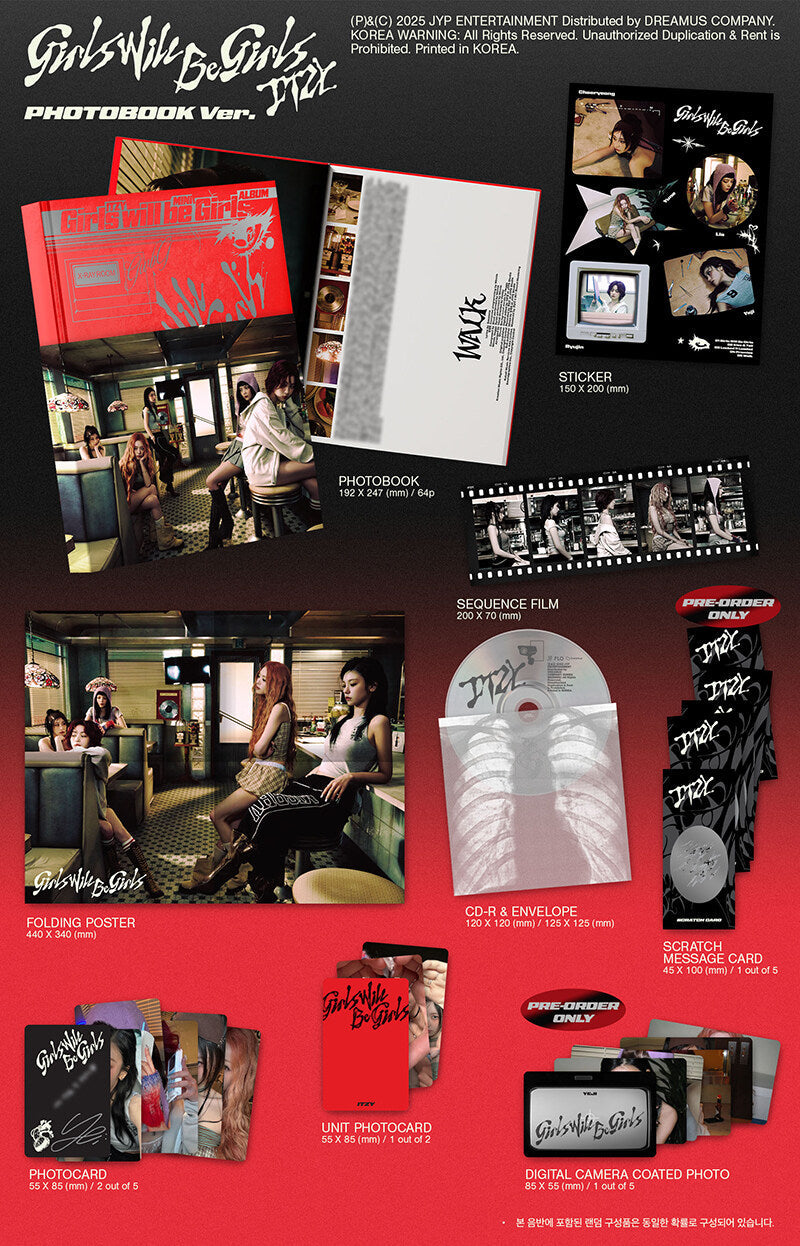ITZY - 10th Mini Album *Girls Will Be Girls* (Photobook Ver.) [Deals]