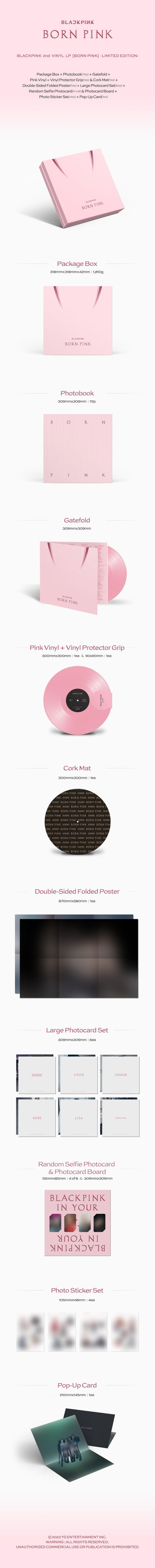 BLACKPINK - BORN PINK (2nd Full Album) Vinyl LP (Limited Edition)