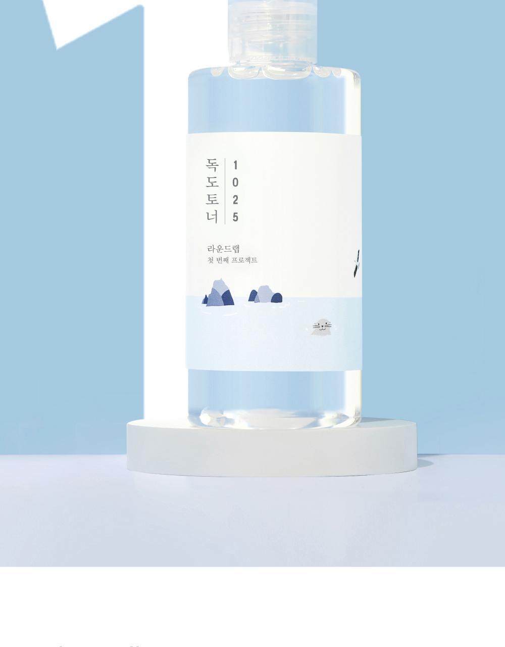 ROUND LAB X Nunmeongi - 1025 Dokdo Toner 300ml (2EA) + Soft Key Chain