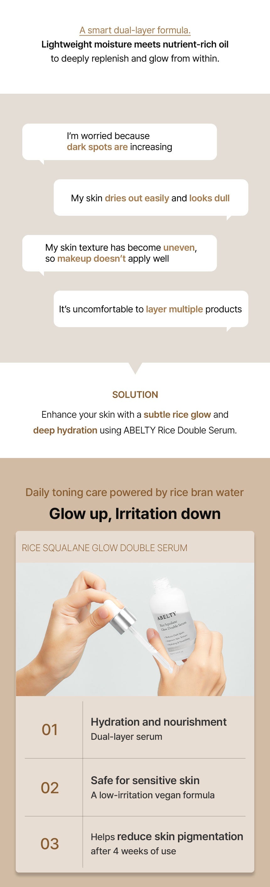 ABELTY Rice Squalane Glow Double Serum [DKinNY Exclusive]