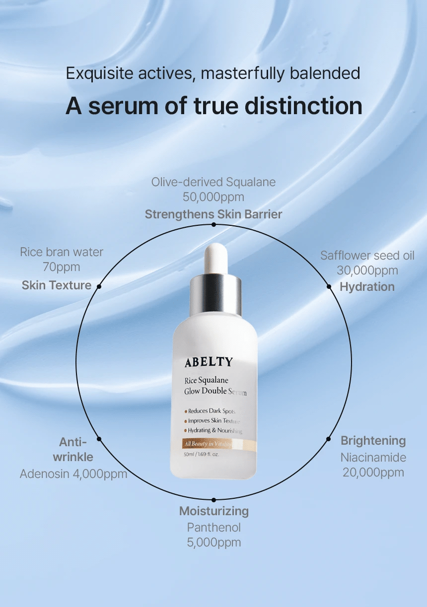 ABELTY Rice Squalane Glow Double Serum [DKinNY Exclusive]