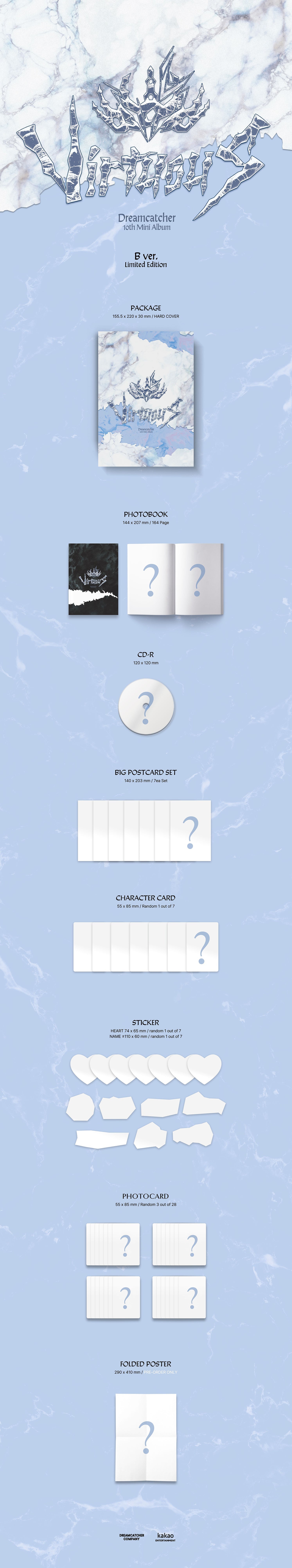 DREAMCATCHER - VirtuouS (10th Mini Album) B Ver. (Limited Edition)