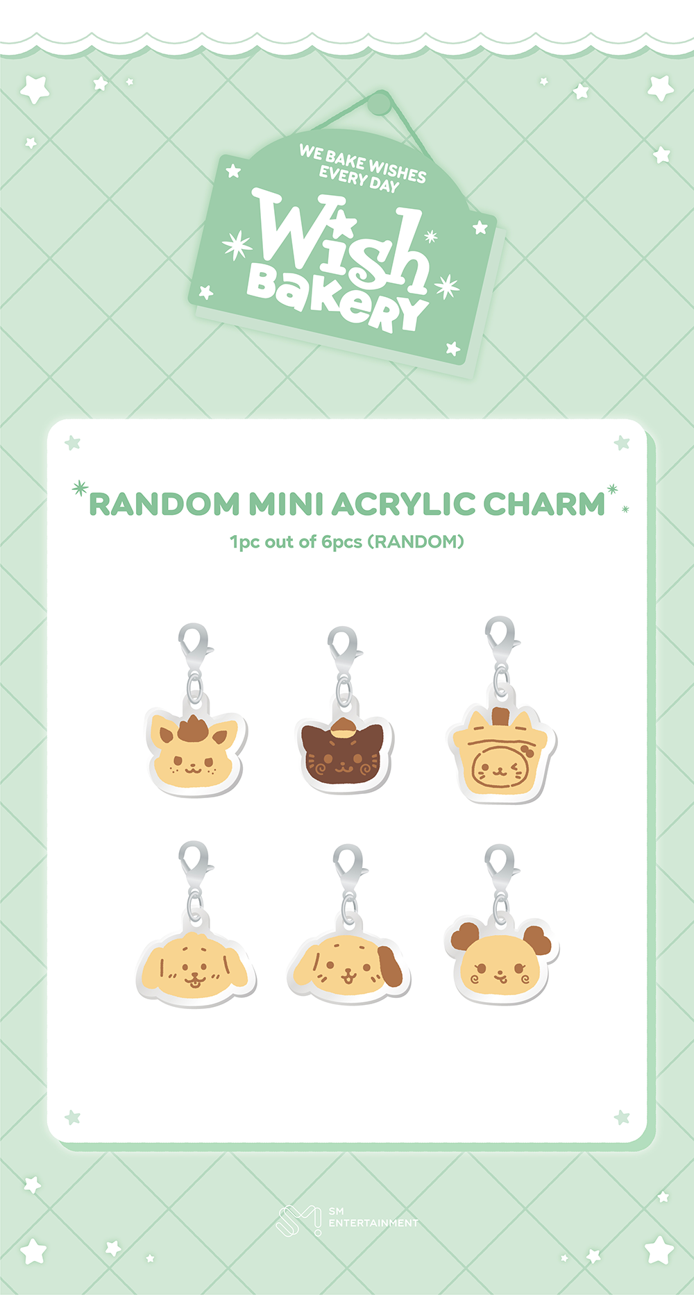 NCT WISH - 2026 Pop-Up 'WISH BAKERY' Random Mini Acrylic Charm