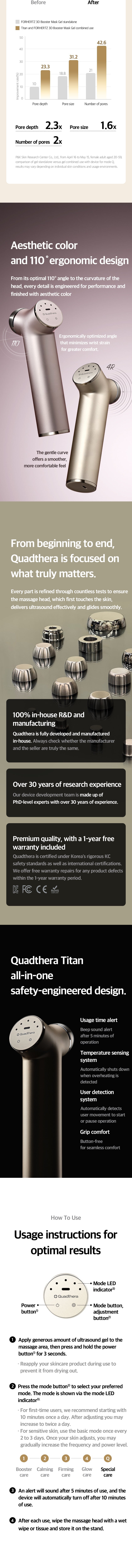 Quadthera - TITAN T1 Premium Lifting Set (Device + Stand + 3D Booster Gel)