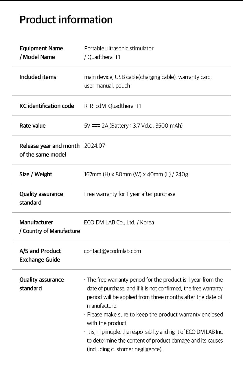 Quadthera - TITAN T1 Premium Lifting Set (Device + Stand + 3D Booster Gel)